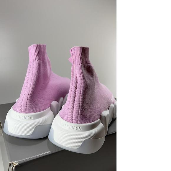 women's Recycled pink Knit Speed 2.0 Stretch Sock Sneakers E604 - Picture 5 of 12